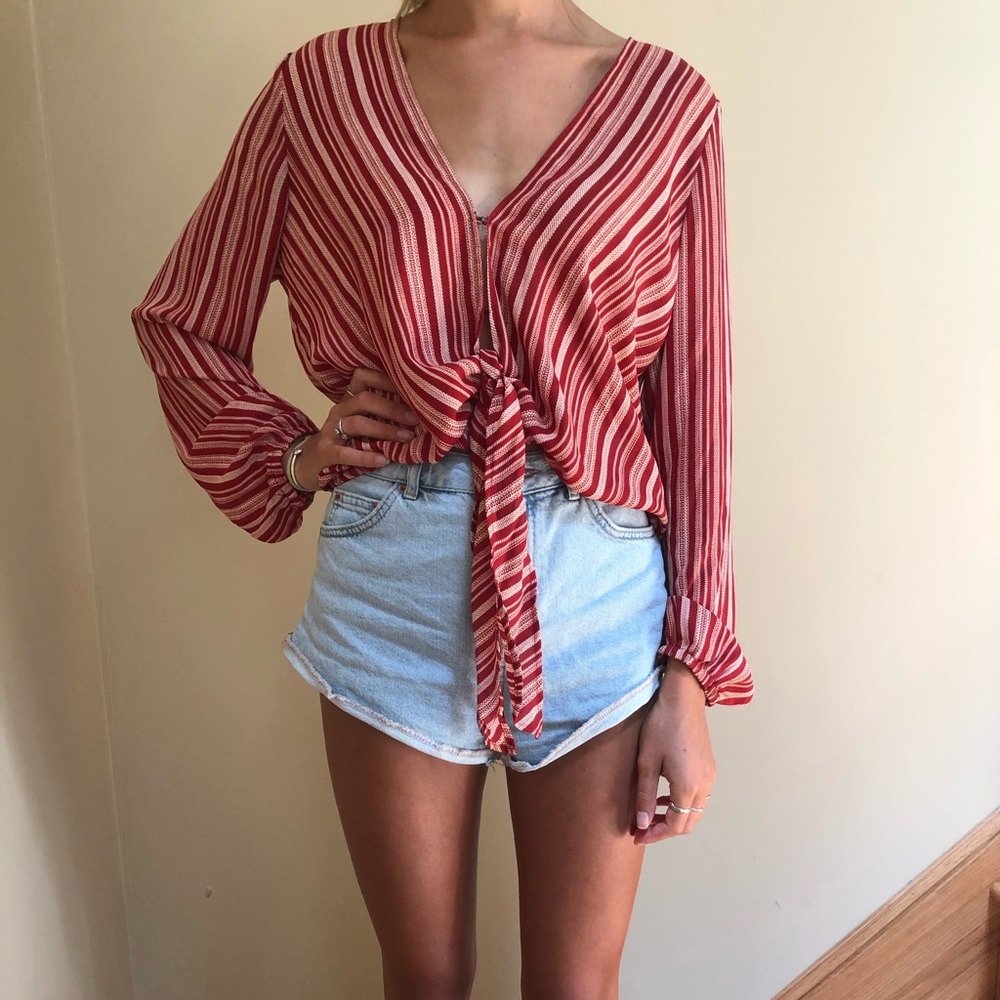 Flowy long sleeve blouse